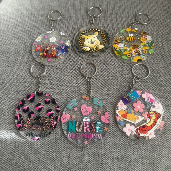 Colorful Cartoon Keychains Set - Picture 1 of 1